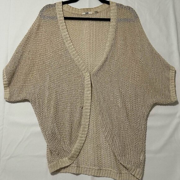 Uniqlo Cream Knit Cardigan - Picture 1 of 4